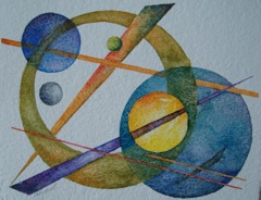 Yellow moon blue