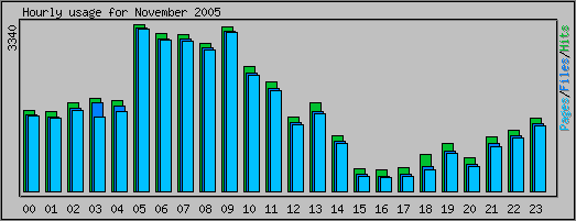 Hourly usage