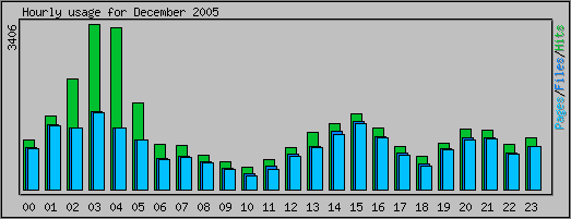 Hourly usage